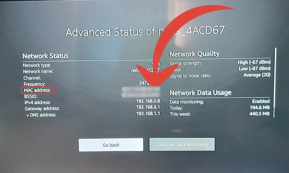 how to find mac address on firestick